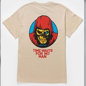 NWT GRIM DAYS Time Waits Mens Tee